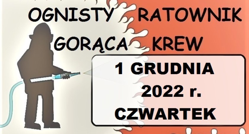 Akcja krwiodawstwa  dla  strażaków