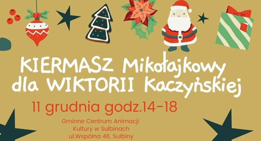  Kiermasz Mikołajkowy dla Wiktorii już w niedzielę