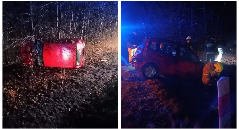 Wypadła z drogi i uderzyła w drzewo 