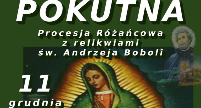 Pokutna procesja różańcowa z relikwiami św. Andrzeja Boboli