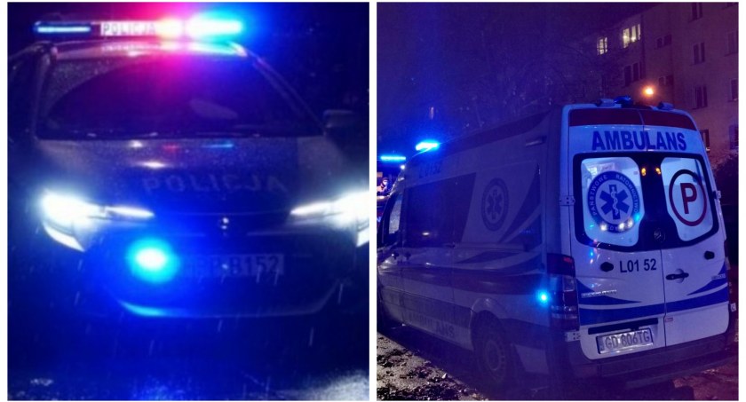 Młody mężczyzna leżał na chodniku przy ZUS-ie
