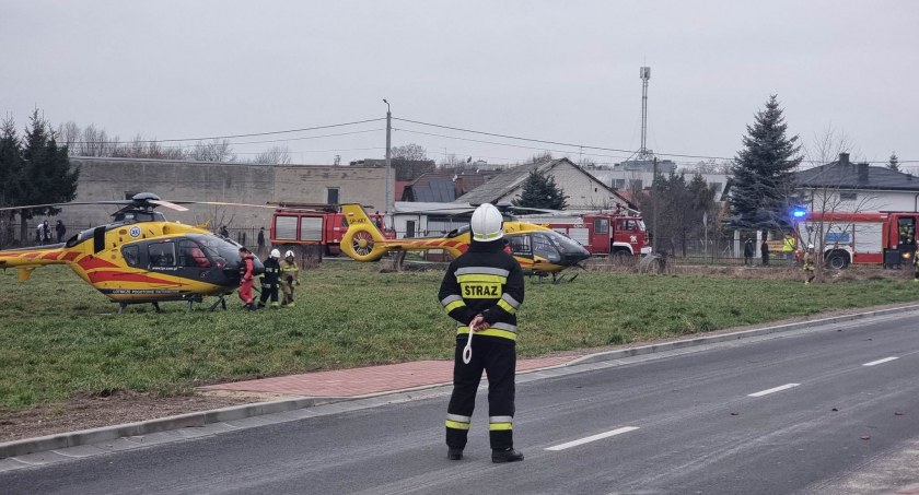 Trzy osoby zatruły się czadem - Wylądowały śmigłowce LPR