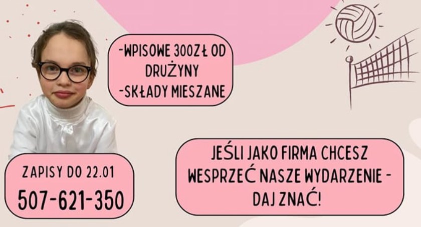 Walentynkowy turniej siatkarski z loterią! Zagrajmy dla Wiktorii!
