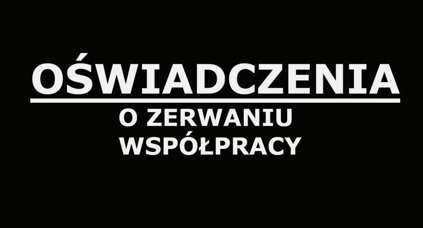 Oświadczenia o zerwaniu współpracy z organizatorami akcji „Upiększamy Garwolinianki”