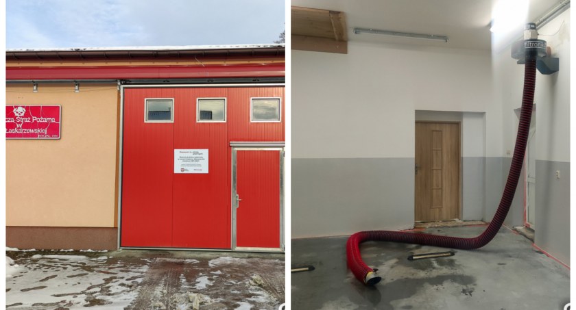 Remont garażu OSP w Woli Łaskarzewskiej