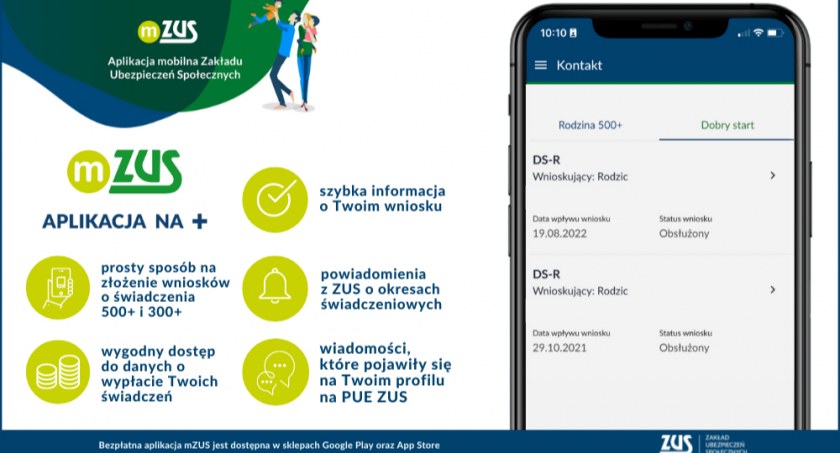 ​​​​​​​Złóż wniosek o 500+ przez aplikację mZUS