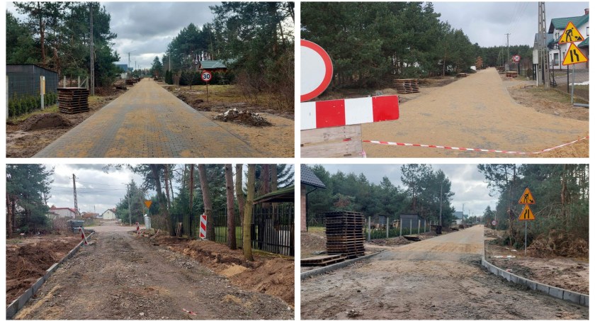 Prace drogowe w Maciejowicach idą pełną parą