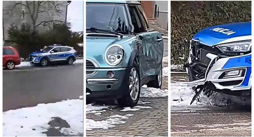 Policjant nie ustąpił pierwszeństwa – Doszło do kolizji