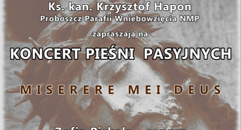Miserere mei Deus – koncert pieśni pasyjnych w Wildze