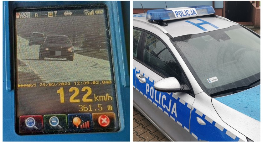 Pędził 122 km/h w obszarze zabudowanym! Kierowca ukarany!