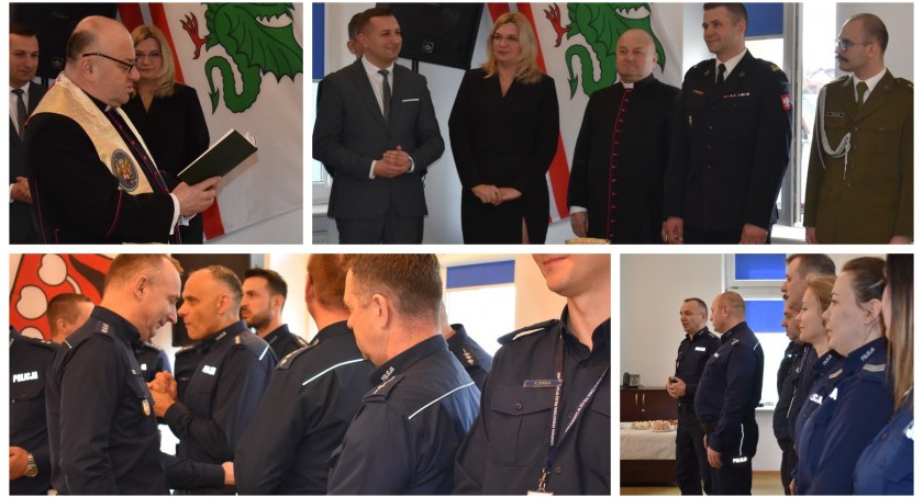 Wielkanocne spotkanie w komendzie policji