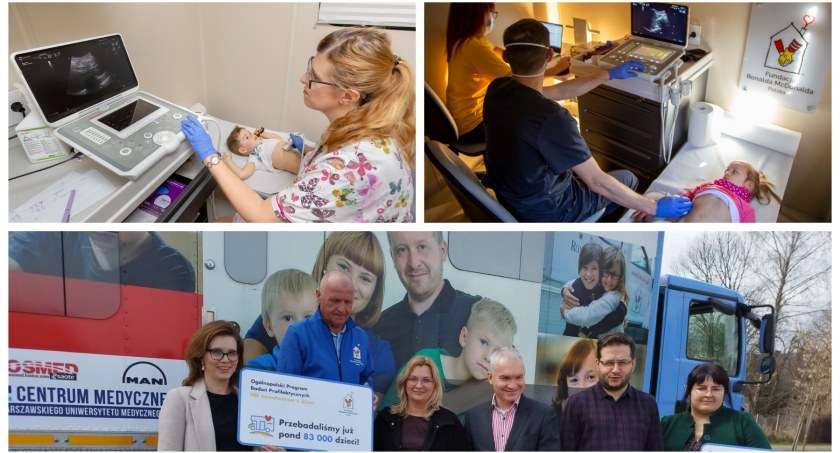 Mali mieszkańcy Garwolina przebadani w ambulansie Fundacji Ronalda McDonalda