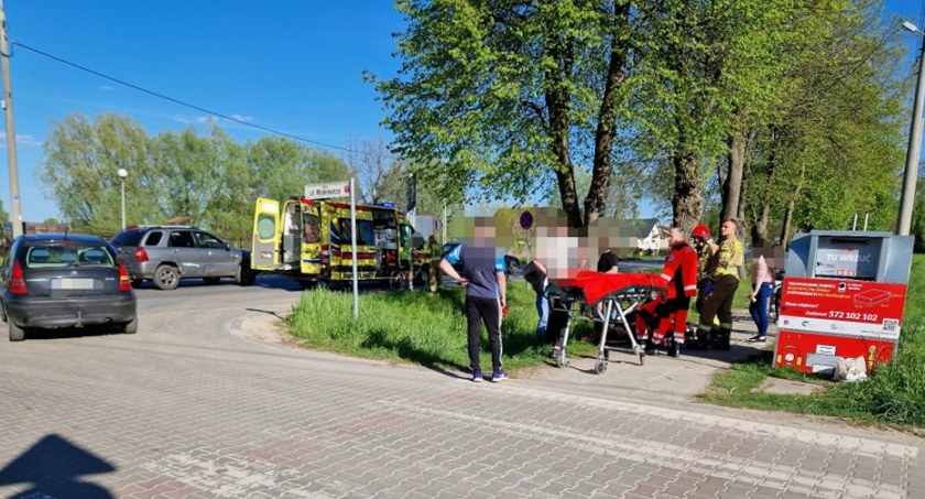 17-letni motocyklista hamował, by uniknąć zderzenia 