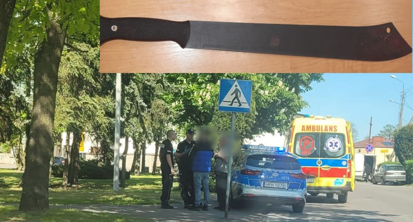 Wymachiwał ponad półmetrową maczetą w parku! Jedna osoba zraniona