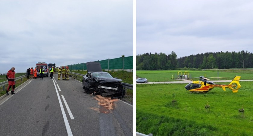 Pasażerka zginęła na miejscu - Tragiczny wypadek na wiadukcie przy S17
