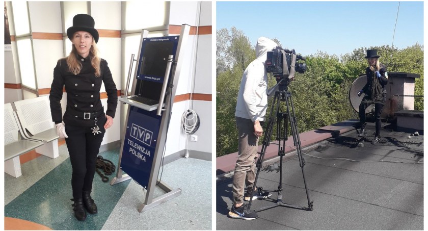 Nasza kominiarz Małgosia w telewizji 