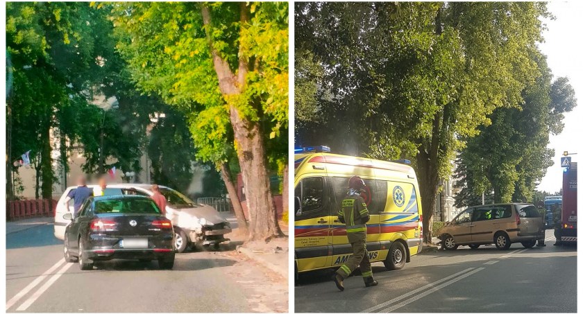 78-letni kierowca zasłabł w czasie jazdy i uderzył w drzewo