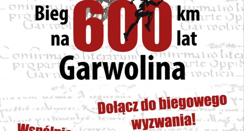 600 km na 600 lat Garwolina – Dołącz do biegowego wyzwania!