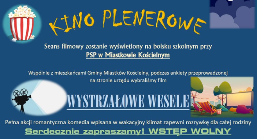Kino plenerowe w Miastkowie Kościelnym