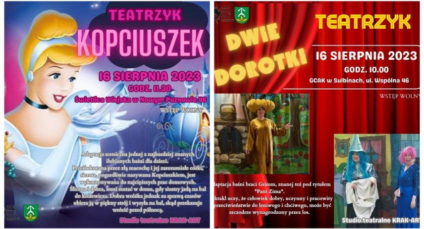 Kopciuszek i Dwie Dorotki – Darmowy teatrzyk dla dzieci! 