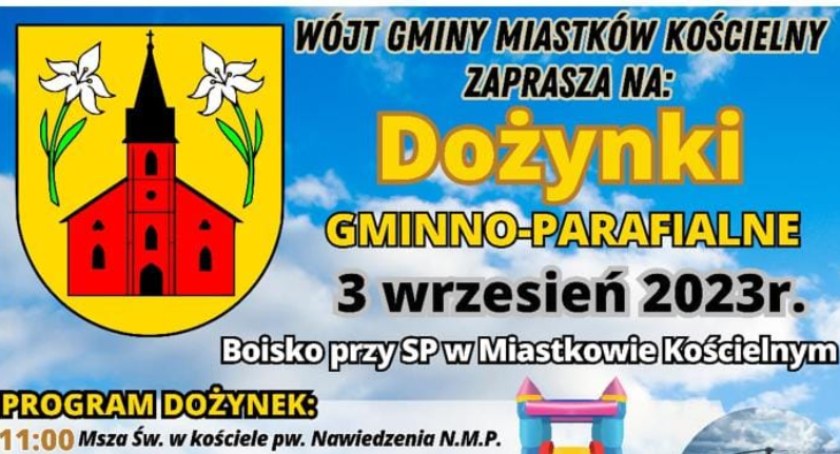 W Miastkowie Kościelnym podziękują za plony – Program dożynek
