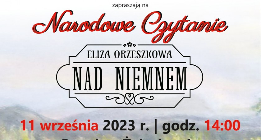 W Żelechowie przeczytają Nad Niemnem