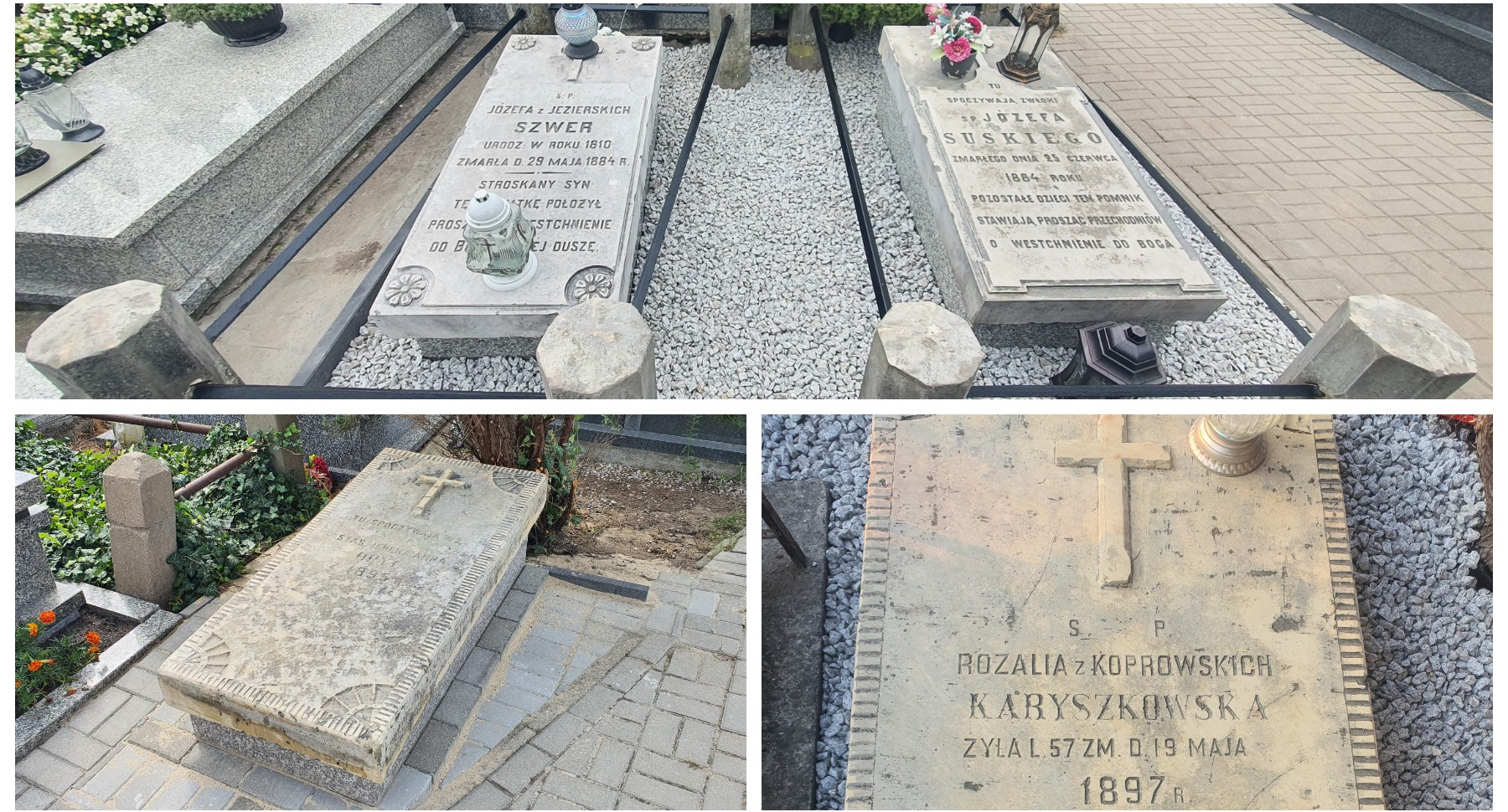 Uratowali cztery nagrobki