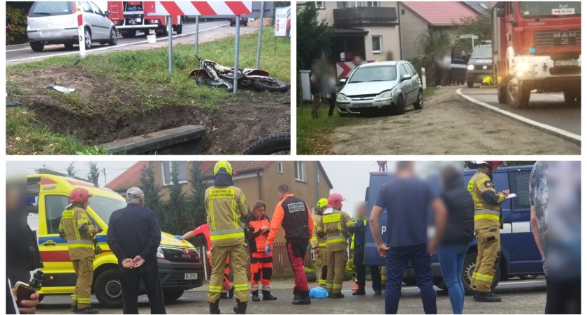 To nie była zwykła kolizja! 19-letni motocyklista ma poważne problemy!