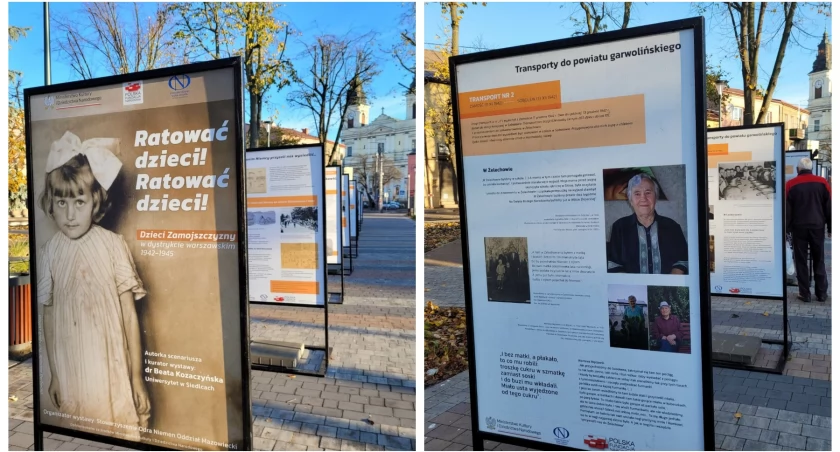 Poruszająca wystawa na skwerze w centrum miasta
