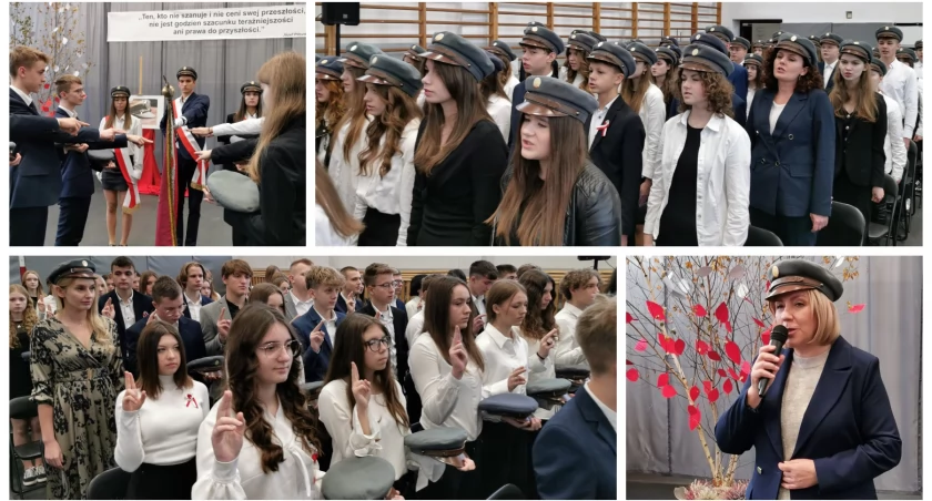 Ślubowanie i czapkowanie w LO na Długiej – Zdjęcia i video