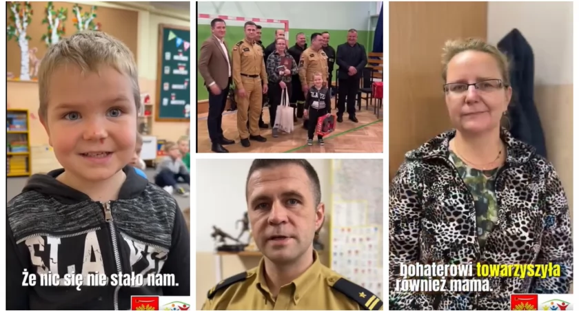 5-letni Grześ uratował siostry i dom przed pożarem! Video
