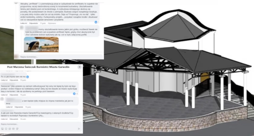 Internauci oceniają projekt przebudowy amfiteatru – Rozgorzała dyskusja