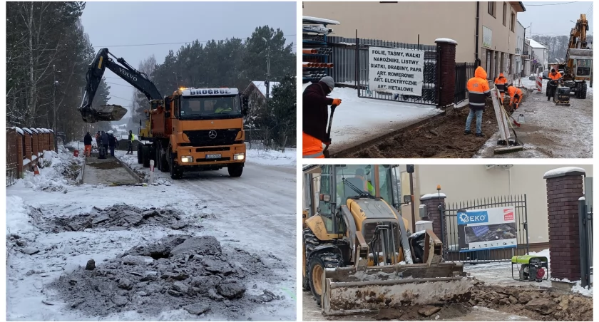 Trwa remont Alejowej i chodnika na Chopina