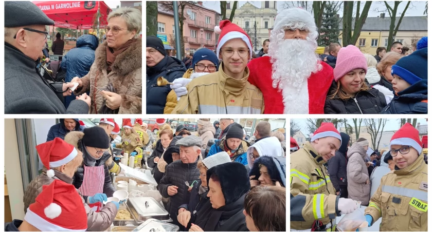 Garwolin w płomieniach dobra! Wigilia miejska na skwerze