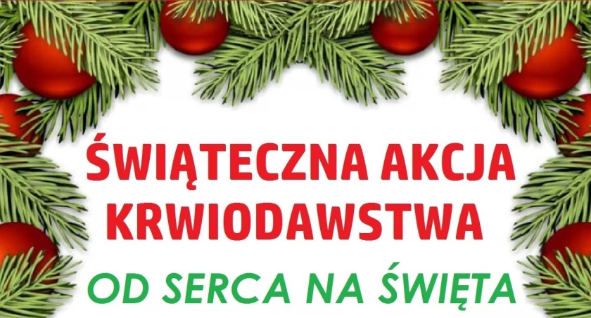 Świąteczna akcja krwiodawstwa 