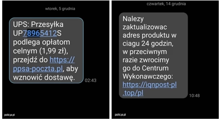 Czekasz jeszcze na ostatnie przesyłki? Uważaj na takie smsy!
