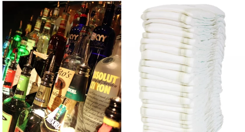 30-latek ukradł markowy alkohol i... pieluchy