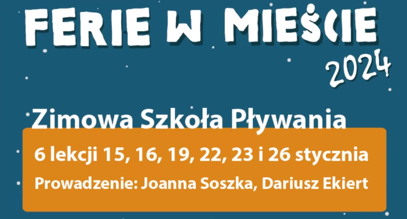 Zimowa Szkoła Pływania podczas ferii