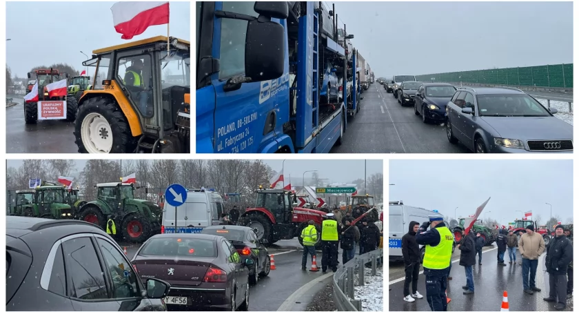 Ogromne korki i utrudnienia! Trwa protest rolników! Chcą uratować polską żywność! VIDEO i ZDJĘCIA