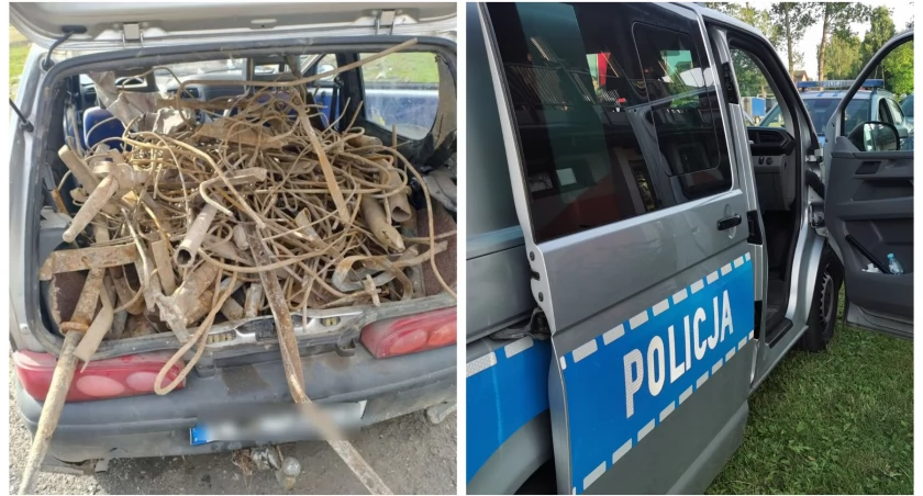 Załadowali złom do seicento i próbowali uciec – Dogonili ich policjanci