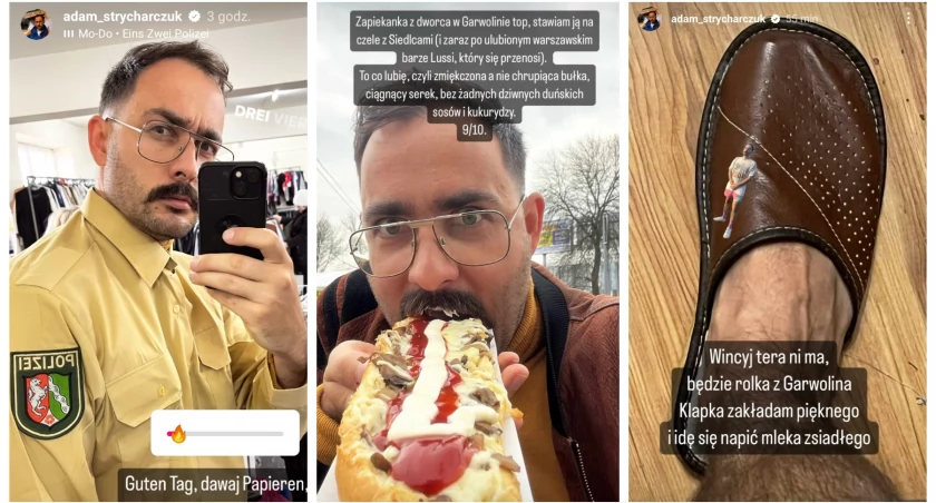 Strycharczuk odwiedził nasze lumpeksy i zjadł zapiekankę z dworca – Będzie rolka z Garwolina! 