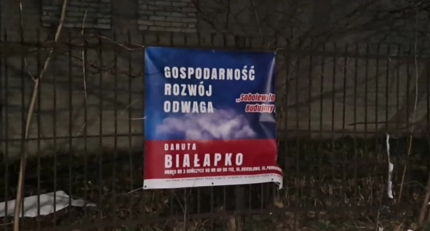 Niszczą banery wyborcze – Jeden ze sprawców dostał 24 godziny...