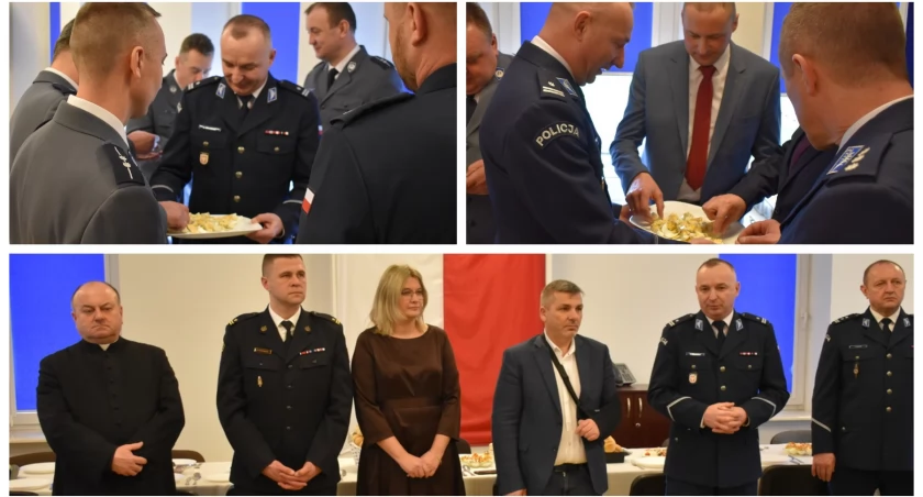 Wielkanocne spotkanie w komendzie policji