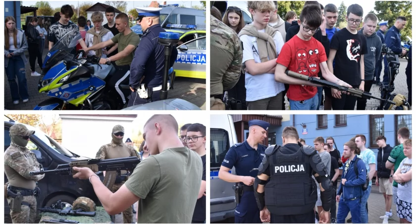 Działo się! Młodzież zobaczyła, jak wygląda służba w policji!
