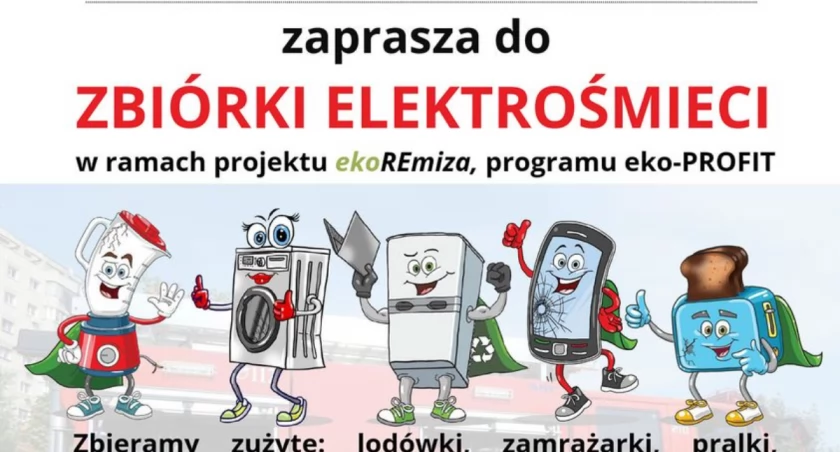 Strażacy z OSP Garwolin Leszczyny zbierają elektrośmieci