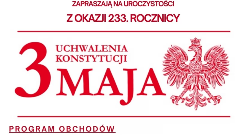 Miejsko-powiatowe obchody rocznicy uchwalenia Konstytucji 3 Maja