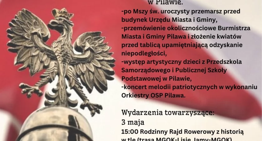 Obchody 233. rocznicy uchwalenia Konstytucji 3 Maja w Pilawie