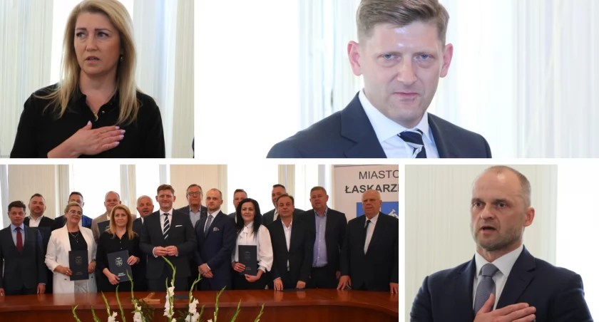 Nowy burmistrz Łaskarzewa i radni złożyli ślubowanie