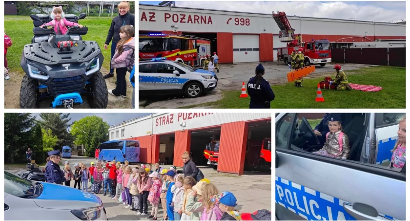 Zabawy, pokazy, ciekawostki i edukacja! Policjanci i strażacy dla uczniów!