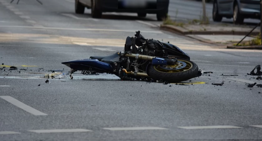 Groźne zdarzenie z udziałem motocyklistów